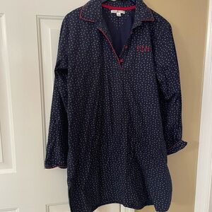 100% Cotton Tommy Hilfiger Navy Sleepwear with Red Accents